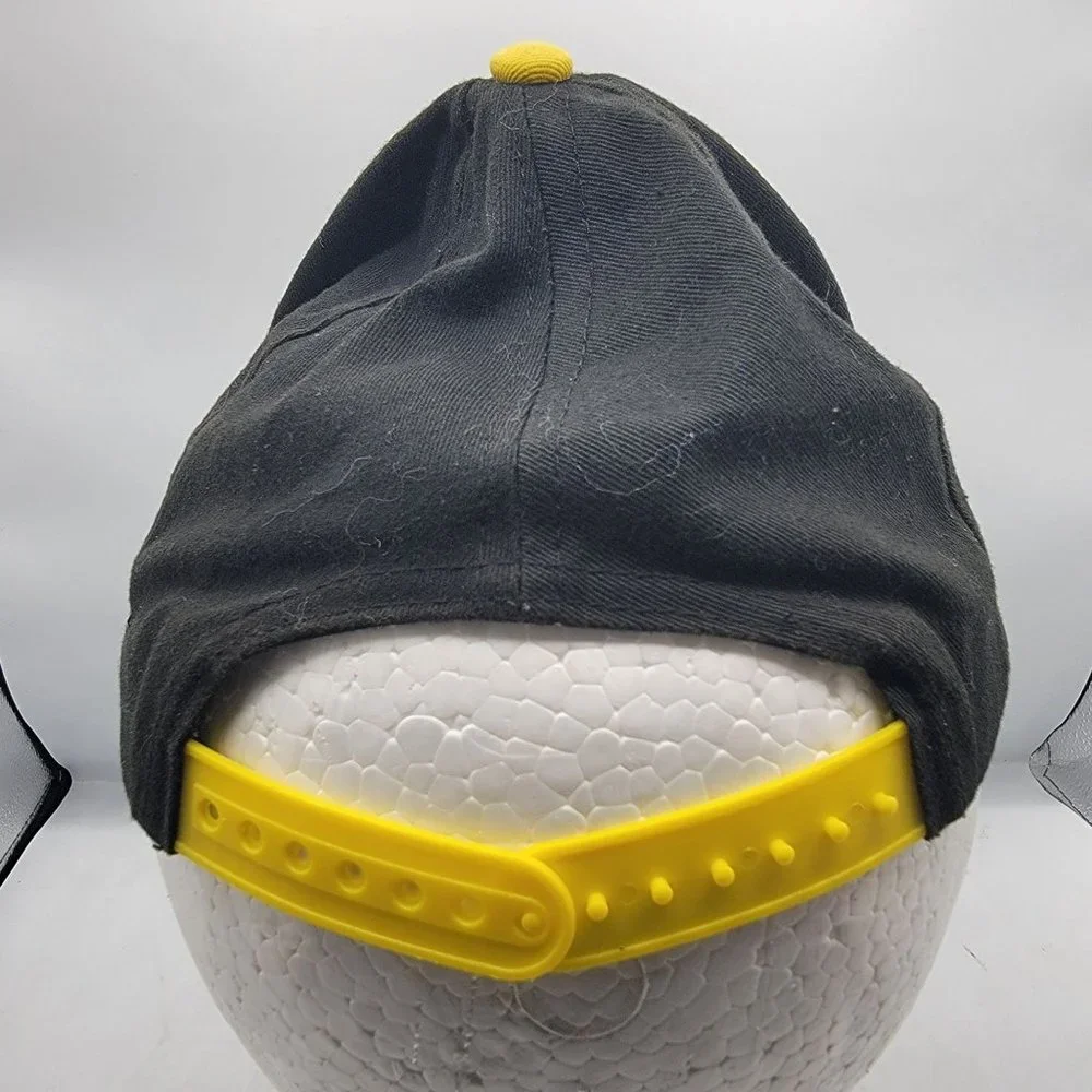 Super Mario Brothers Black Yellow Snap Back Adjustable Baseball Hat Video Games